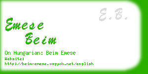 emese beim business card